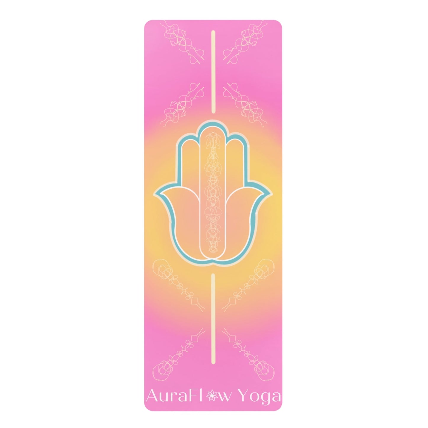 AuraFlow Yoga Mat, Eco-friendly, non-slip, microfiber & natural