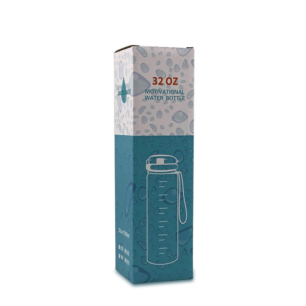 1L Tritan Water Bottle With Time Marker Bounce Cover Motivational