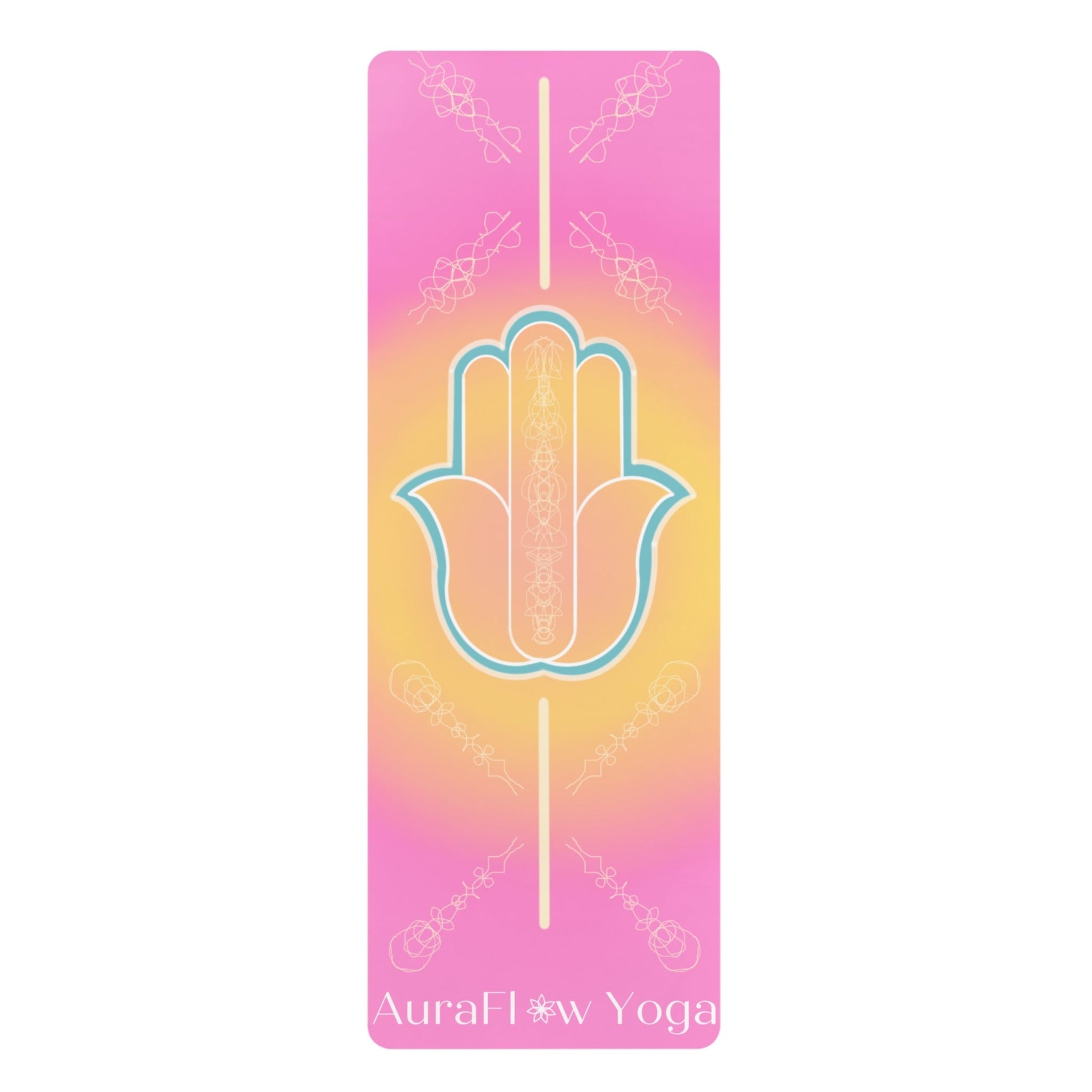 AuraFlow Yoga Mat, Eco-friendly, non-slip, microfiber & natural