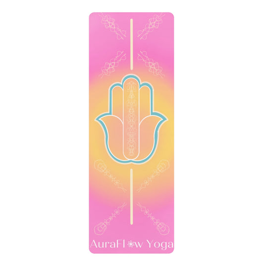 AuraFlow Yoga Mat, Eco-friendly, non-slip, microfiber & natural