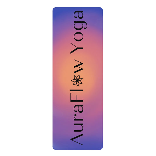 AuraFlow Yoga Mat, Eco-friendly, non-slip, microfiber & natural tree